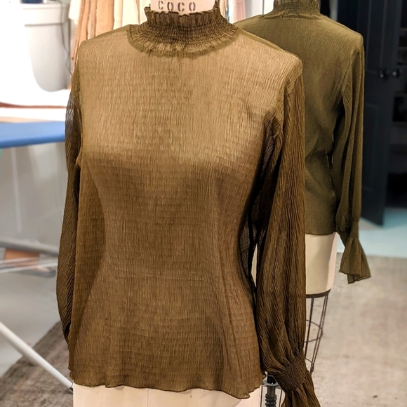 Oak + Fort Illusion Blouse - Picture 4 of 4